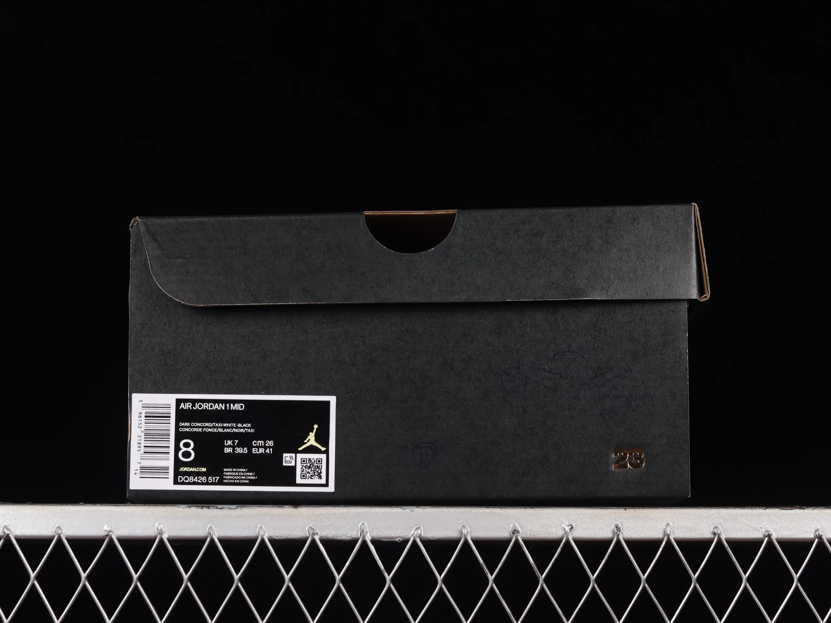 All categories Air Jordan Jordan series basketball shoes Air Jordan 1 Mid G version pure original Air Jordan 1 Mid "Lakers" AJ1 Joe 1 Lakers color matching Chinese basketball shoes DQ8426-517